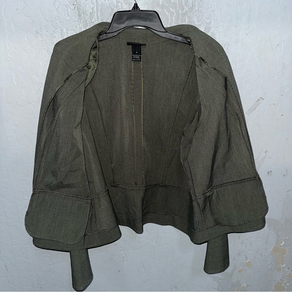 Olive Button-Up Jacket - image 3